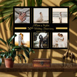 Minimalistisch 6 Foto 50. Hochzeitstag Leinwand<br><div class="desc">Die Erinnerungen mit diesem eleganten,  minimalistischen 6-Foto-Design für das 50. Hochzeitstag. Fügen Sie einfach Ihre Fotos,  Pärchennamen und das Datum hinzu und Sie haben einen Sake erstellt,  der für ein Leben geschätzt werden soll.</div>