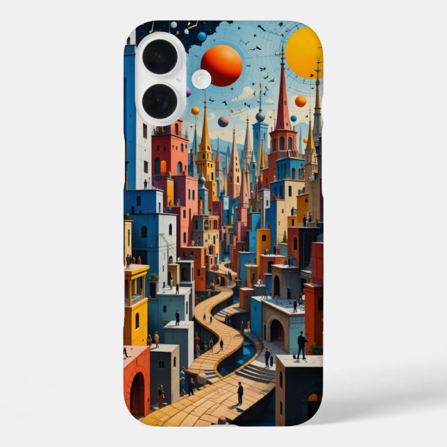 Minimalistisch Abstrakt iPhone 16 Plus Hülle (Rückseite)
