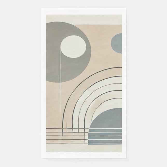 Minimalistisch Abstrakter Napkin Serviette (Vorderseite)