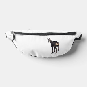 Minimalistisch Alpinistisches Gämse Bergziege auf  Bauchtasche