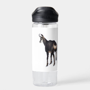 Minimalistisch Alpinistisches Gämse Bergziege auf  Trinkflasche