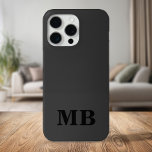 Minimalistisch-Anfängermonogramm Case-Mate iPhone Hülle<br><div class="desc">Black Minimalistisch Modern Initial Monogram Phone Case. Erstellen Sie Ihren eigenen personalisierten iPhone Case mit individuellem Anfangsnamen.</div>