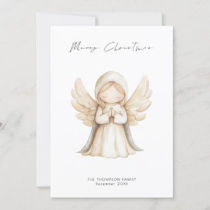 Minimalistisch Angel Script Frohe Weihnachten