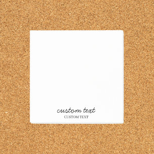 Minimalistisch anpassbar post-it klebezettel