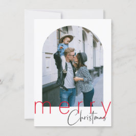 Minimalistisch Arch Frohe Weihnachtsgrüße-Karte Dankeskarte