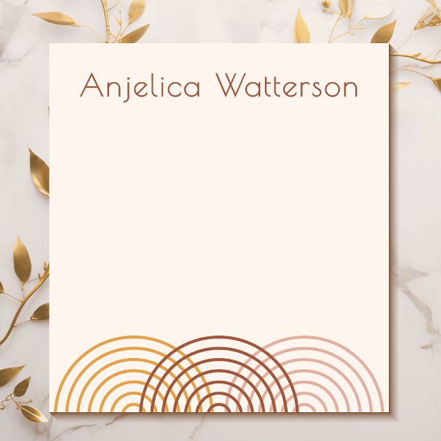 Minimalistisch Arches Boho Small Notizblock (Von Creator hochgeladen)