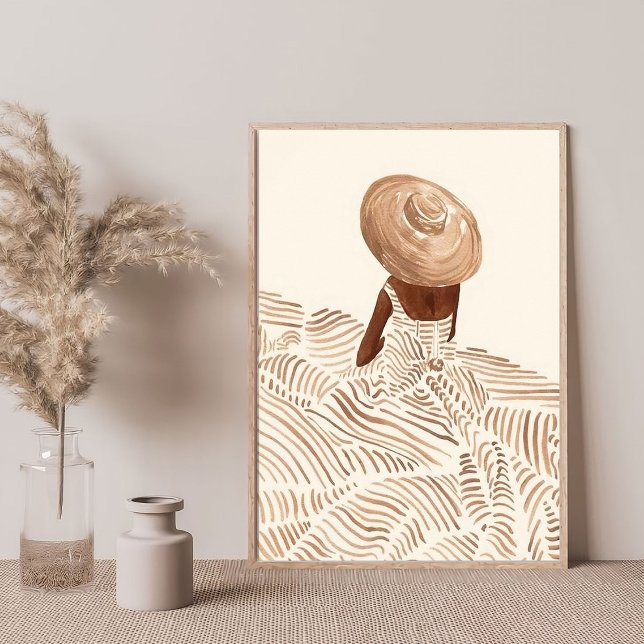 Minimalistisch Art Abstrakte weibliche Kleidung Ge Poster (Von Creator hochgeladen)