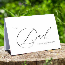 Minimalistisch auf meine Hochzeitskarte meines Vat Karte