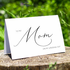 Minimalistisch auf meine Mama Hochzeitkarte Karte