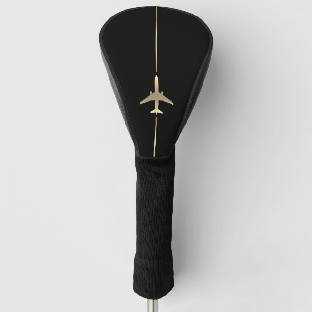 Minimalistisch Aviation Golf Head Cover Headcover (Vorderseite)