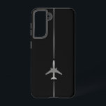 Minimalistisch Aviation Samsung Galaxy Fall Samsung Galaxy Hülle<br><div class="desc">Minimalistisch Silver Aviation Samsung Galaxy S21 Fall</div>