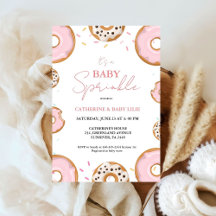 Minimalistisch Baby Sprinkle Pink Girl Babydusche