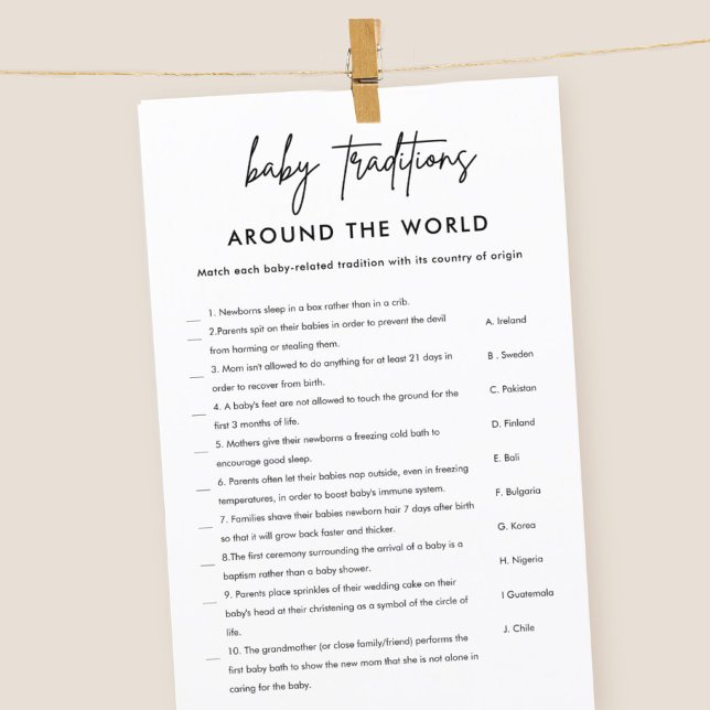 Minimalistisch Baby Traditions Baby Duschspiel (Von Creator hochgeladen)