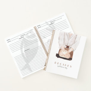 Minimalistisch   Bäckerei   Caterer   Rezept Notizbuch