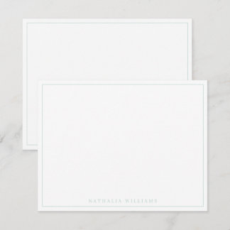 Minimalistisch Basic Personalisiert Seaglass Stati Mitteilungskarte