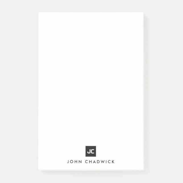 Minimalistisch Basic Post-it Klebezettel (Vorderseite)