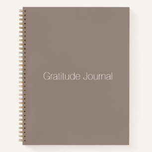 Minimalistisch beige greige custom Gratitude Journ Notizbuch