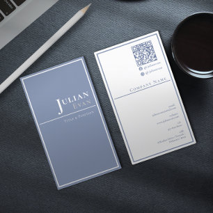 Minimalistisch Beruflich Dusty Blue Healthcare Visitenkarte