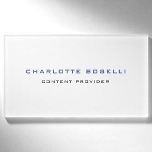 Minimalistisch Beruflich Ihr Name Titel Namenschild