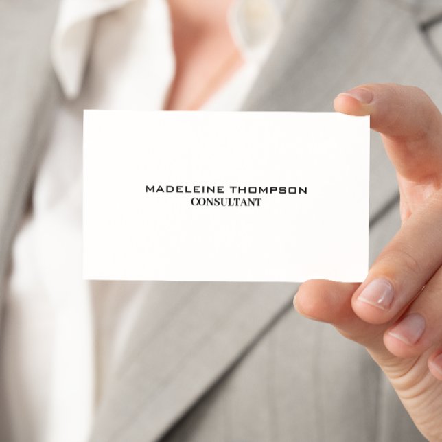 Minimalistisch Beruflich Visitenkarte (Minimalist Professional Business Card)