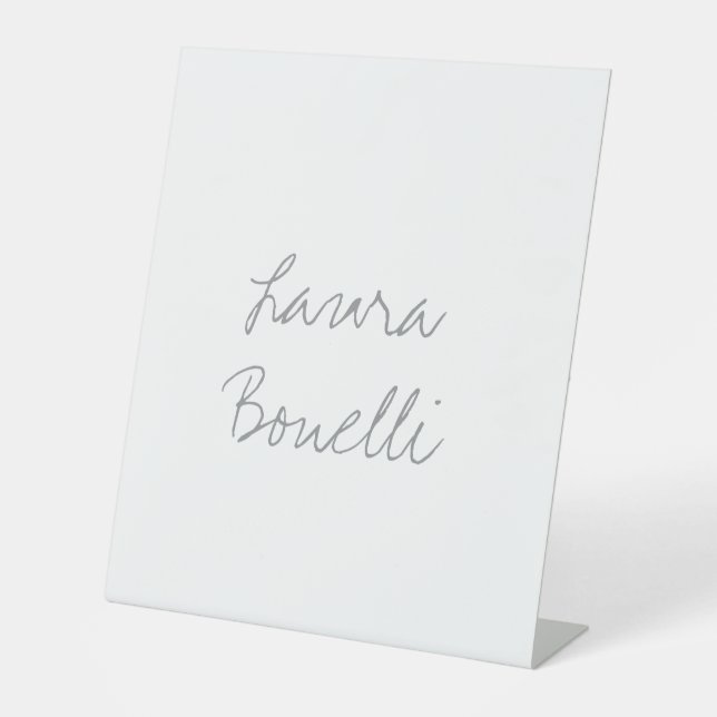 Minimalistisch Beruflicher Name Sockelschild (Vorderseite)