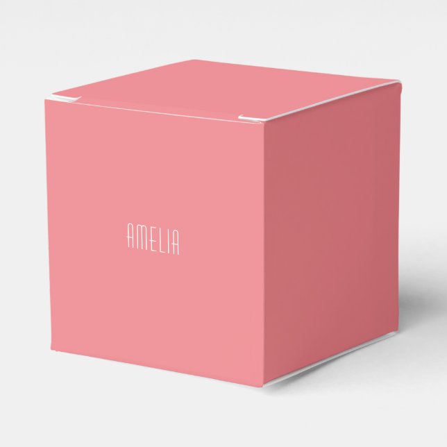 Minimalistisch Beruflicher Schlichter Name Geschenkschachtel (Vorderseite)