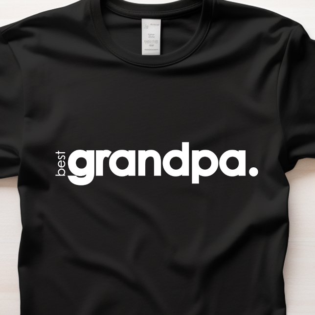 Minimalistisch bester Opa Basic T - Shirt für Männ (Von Creator hochgeladen)