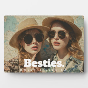 Minimalistisch Besties Freundschaft Ein Foto & Nam Fotoplatte
