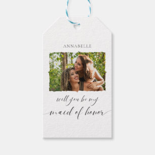 Minimalistisch bist du mein Foto Trauzeugin Geschenkanhänger