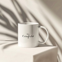 Minimalistisch Black and White Mrs. Newlywed Bride