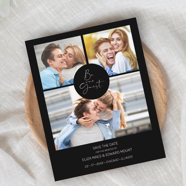 Minimalistisch Black Be our Guest 3 Fotos Hochzeit (Von Creator hochgeladen)