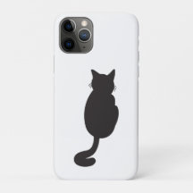 Minimalistisch Black Cat Silhouette