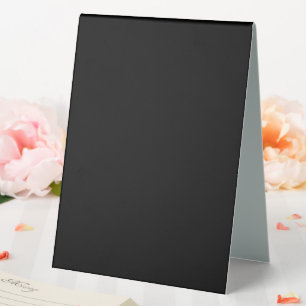 Minimalistisch Black Cat Silhouette Tischaufsteller