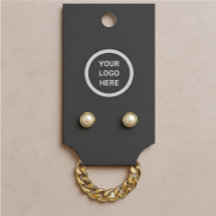 Minimalistisch Black Modern Juwelier Ohrring Displ