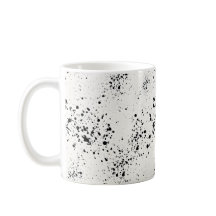 Minimalistisch Black Paint Spritzer Kaffeemaschine