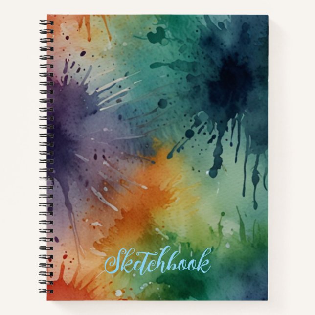 Minimalistisch Blank Sketchbook Notizbuch (Vorderseite)