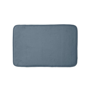 Minimalistisch-blau-grau-solide schlicht eleganten badematte