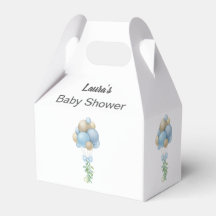 Minimalistisch Blue Balloons Boy Baby Dusche