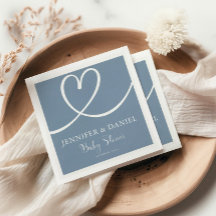 Minimalistisch Blue Elegant Oh Baby Dusche