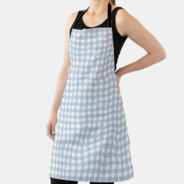 Minimalistisch Blue Gingham Kariert Pattern Schürze