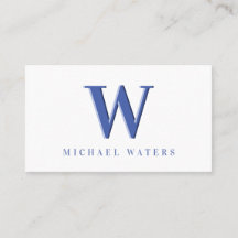 Minimalistisch-Blue-Monogram-Logo-Embossed-Effekt