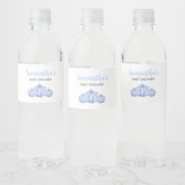 Minimalistisch Blue Pumpkin Fall Baby Dusche