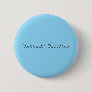 Minimalistisch Blue Schlicht Elegante Moderne Button