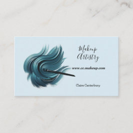 Minimalistisch Blue Shades Eye Shadow Visitenkarte