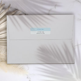 Minimalistisch Blue Two-Tone-Visitenkarte