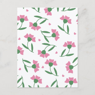 Minimalistisch blumenreich feiertagspostkarte