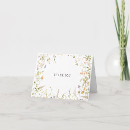 Minimalistisch, blumig, modern und elegant dankeskarte