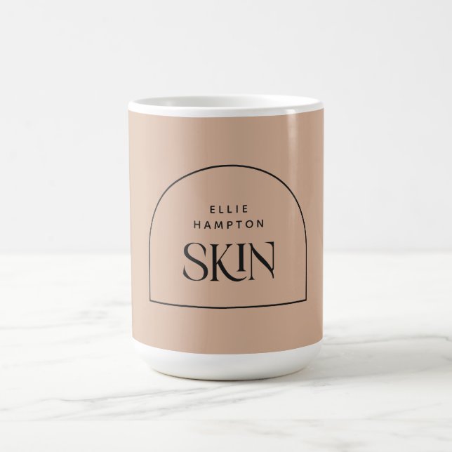 Minimalistisch Blush Arch Beauty Business  Kaffeetasse (Mittel)