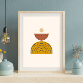 Minimalistisch Boho Abstrakte Wall Art Poster