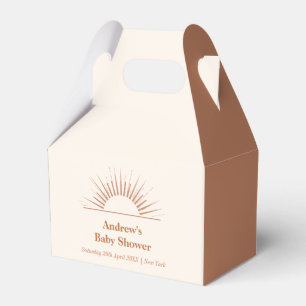 Minimalistisch Boho Arch Sunshine Baby Dusche Geschenkschachtel